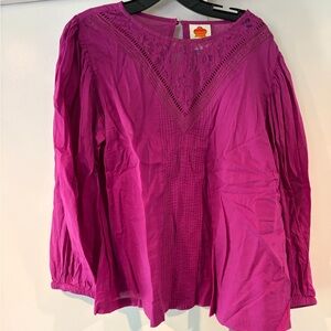 Farm Rio X Anthropologie Kelsie Peasant Blouse